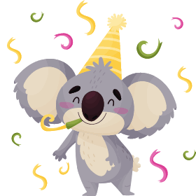 Lustiger kleiner Koala Bär