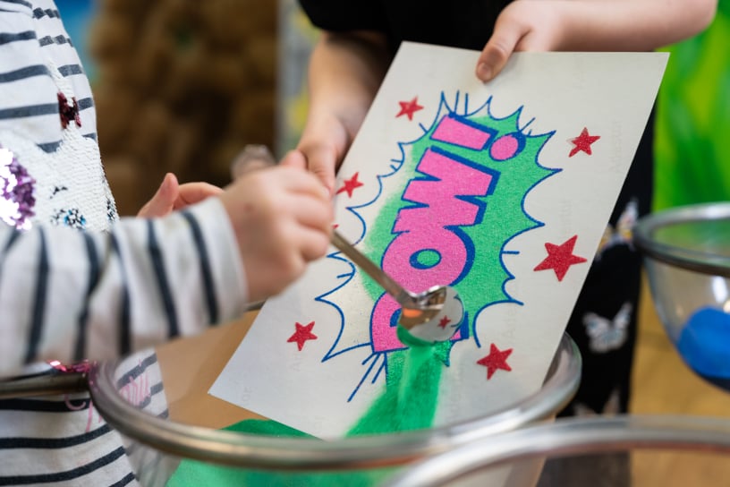 Kreative Sandbild Vorlage